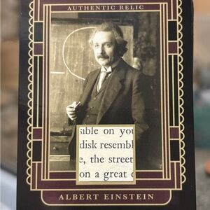 ***Sold***. Albert Einstein – AUTHENTIC RELIC Card (SR-AE)